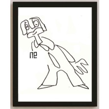 Karikatural Nezih Danyal Tipler Kişiye Özel Sertifikalı Sınırlı Fine Art Karikatür Baskı NTP00164