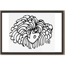 Karikatural Nezih Danyal Tipler Kişiye Özel Sertifikalı Sınırlı Fine Art Karikatür Baskı NTP00193
