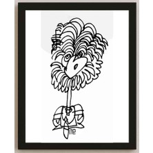 Karikatural Nezih Danyal Tipler Kişiye Özel Sertifikalı Sınırlı Fine Art Karikatür Baskı NTP00195