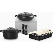 Le Creuset 7 Parça Mutfak Seti Döküm ve Seramik