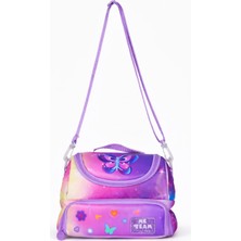 Me Team Kelebek Desenli Beslenme Çantası - Su Itici Kumaşlı Dijital Baskılı Çift Bölmeli Beslenme Çantası