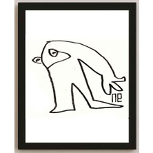 Karikatural Nezih Danyal Tipler Kişiye Özel Sertifikalı Sınırlı Fine Art Karikatür Baskı NTP00170