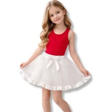 HaanBebe 23 Nisan Gösteri Eteği - Kız Çocuk Kabarık Tütü Etek - Bayramlık Tül Etek