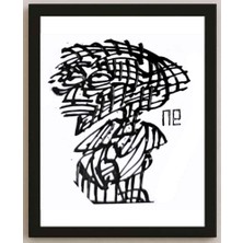 Karikatural Nezih Danyal Tipler Kişiye Özel Sertifikalı Sınırlı Fine Art Karikatür Baskı NTP00229