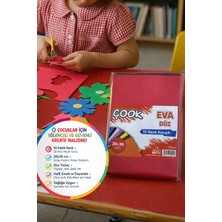 Toyfest Eva Fon Kartonu 20X30 cm 10 Renk Karışık Set El Işi Okul Proje Hobi Köpük Kağıt
