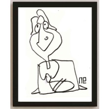 Karikatural Nezih Danyal Tipler Kişiye Özel Sertifikalı Sınırlı Fine Art Karikatür Baskı NTP00182