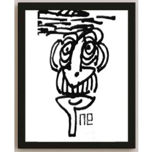 Karikatural Nezih Danyal Tipler Kişiye Özel Sertifikalı Sınırlı Fine Art Karikatür Baskı NTP00215