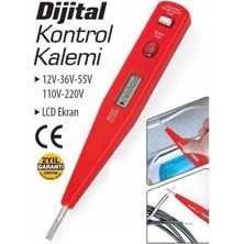 MiraLive Profesyonel Dijital Kontrol Kalemi Tornavida Voltaj Ölçer