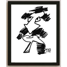 Karikatural Nezih Danyal Tipler Kişiye Özel Sertifikalı Sınırlı Fine Art Karikatür Baskı NTP00243