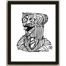 Karikatural Nezih Danyal Tipler Kişiye Özel Sertifikalı Sınırlı Fine Art Karikatür Baskı NTP00222