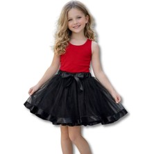 HaanBebe 23 Nisan Gösteri Eteği - Kız Çocuk Kabarık Tütü Etek - Bayramlık Tül Etek