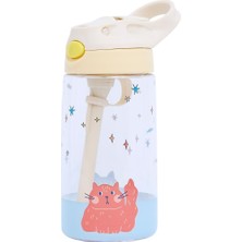 Smiggle The Cotton Cloud - Meowful Cats 480ML Tritan Gizli Pipetli Suluk