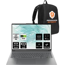 Lenovo Ideapad Pro 5 Core Ultra 9 285H RTX 5050 8GB Gaming Laptop 32GB RAM 1TB SSD 16" 120Hz FreeDOS + Per4 Çanta 83JM004WTRP303