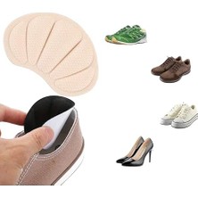 Nuvvo Ayakkabı Vurma Önleyici Koruyucu Ped, Kendinden Yapışkanlı, Kumaş, Dolgulu, Topuk Vurma Önleyici,1 Çift (Gri, M)