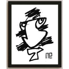Karikatural Nezih Danyal Tipler Kişiye Özel Sertifikalı Sınırlı Fine Art Karikatür Baskı NTP00246