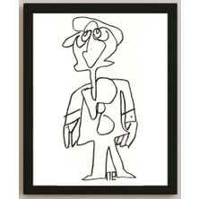 Karikatural Nezih Danyal Tipler Kişiye Özel Sertifikalı Sınırlı Fine Art Karikatür Baskı NTP00178