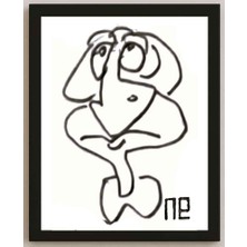 Karikatural Nezih Danyal Tipler Kişiye Özel Sertifikalı Sınırlı Fine Art Karikatür Baskı NTP00184