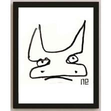 Karikatural Nezih Danyal Tipler Kişiye Özel Sertifikalı Sınırlı Fine Art Karikatür Baskı NTP00192