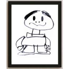 Karikatural Nezih Danyal Tipler Kişiye Özel Sertifikalı Sınırlı Fine Art Karikatür Baskı NTP00213