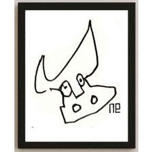 Karikatural Nezih Danyal Tipler Kişiye Özel Sertifikalı Sınırlı Fine Art Karikatür Baskı NTP00189