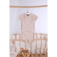 Beybek %100 Pamuk Şortlu Triko Erkek Bebek Takım 5506