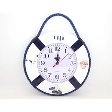 MiraLive Ahşap Marin Duvara Asmalı Saat