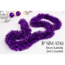 Party Express Ip Sim Atkı 10 cm Kalın Dilim - Mor