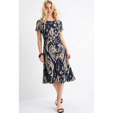 Cotenconcept Dökümlü Rahat Kalıp Günlük Penye Kumaş Elbise