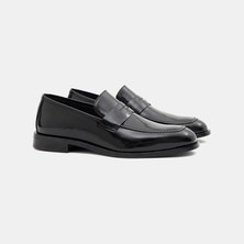 Desa Erkek Siyah Klasik Rugan Deri Loafer