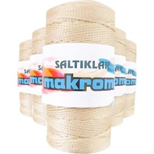 Esranın Dünyası 5 Adet Polyester Makrome Ipi 230 Açık Bej 100 gr