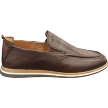 White World Taşçı Ayyakkabı Erkek Hakiki Deri Ortopedik Termo Taban Bağcıksız Günlük Oxford Ayakkabı