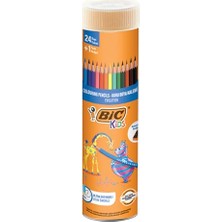 Bıc Kids Evolution Kuru Boya Kalemi 25'li Metal Tüp , Kıymık Oluşturmaz, Çiğnemeye Karşı Dayanıklı, Kolay Açılır