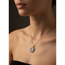 G&a Jewels Denizin Sırrı 925 Ayar Oksitli Yaldız (Altın) Kaplama Gümüş Kolye