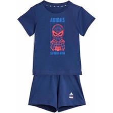 Adidas Bebek  Mavi  Şortlu Takım I Mrvl Sm T Set JZ7676