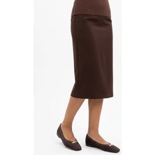 Ayakkabı Fuarı Elit BTCMR01 Kadın Babet Kahverengi