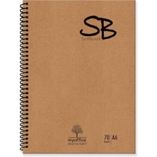 Sb A6 Ekstra Hafif Spiralli Okul Defteri Kraft Kapak 140 Sf. Çizgili 70 Yp.