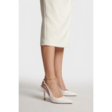 Ayakkabı Fuarı Elit PM456 K1025-1 Kadın Klasik Topuklu Ayakkabı Sedef