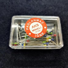 Renkli Inci Başlı Toplu Iğne Çelik 50 Adet