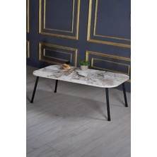 Savita Home Siyah Metal Orta Sehpa Kare - 90X50X44 cm