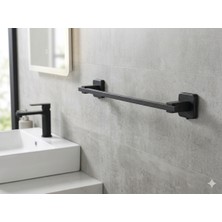 Alz Banyo Varg Mat Siyah Uzun Havluluk Tam Paslanmaz Yüksek Kaliteli Ömürlük
