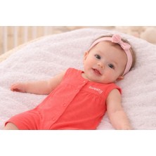 Neciks Necix's Kız Bebek Yazlık Tulum 0- 6 Ay Coton Penye Kumaş 5470 5457 5491