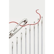 HDY Store 12 Adet Kolay İplik Geçirilen Iğne Seti 1,94 cm Dikiş ve Nakış İçin Kullanışlı 41 Delft Blue