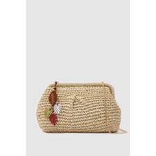 Oggo Hasır Large Clutch & Çapraz Çanta