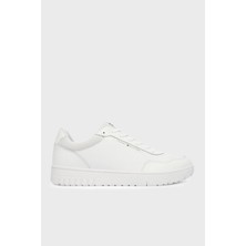 Tommy Hilfiger Deri Logolu Sneaker Ayakkabı Erkek Ayakkabı FM0FM05713 Ybs