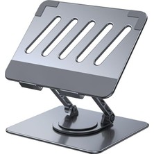 360 Derece Döner Taşınabilir Katlanabilir Folding Alüminyum Notebook Stand Alüminyum Ayarlanabilir Açı ve Katlanabilir Portatif 11 Inç 17 Inç Dizüstü Bilgisayar ve Laptop Stant | Wg3