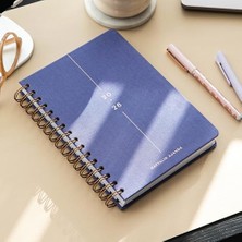 2026 A5 Spiralli Keten Haftalık Ajanda 12 Aylık - Lila