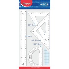 Ofis ve Kirtasiye 242830 4'lü Start Maxi Cetvel Seti, 30 cm
