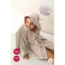 Bebekevi Kapüşonlu Çocuk Bornozu %100 Pamuk – Oeko-Tex Sertifikalı