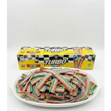Funzi Turbo Strips Gökkuşağı Ekşi Şerit Şeker 72 Adet – Meyveli Ekşi Şeker | Vegan & Helal | Çoklu Paket