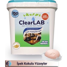 ClearLab - Yüzeyler Için Islak Temizlik Mendili / Havlusu – 350’LI Kova Ambalaj / Dowe Sabunkokulu